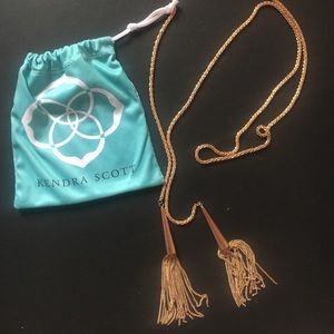 Kendra Scott Tassel Phara Necklace Gold.